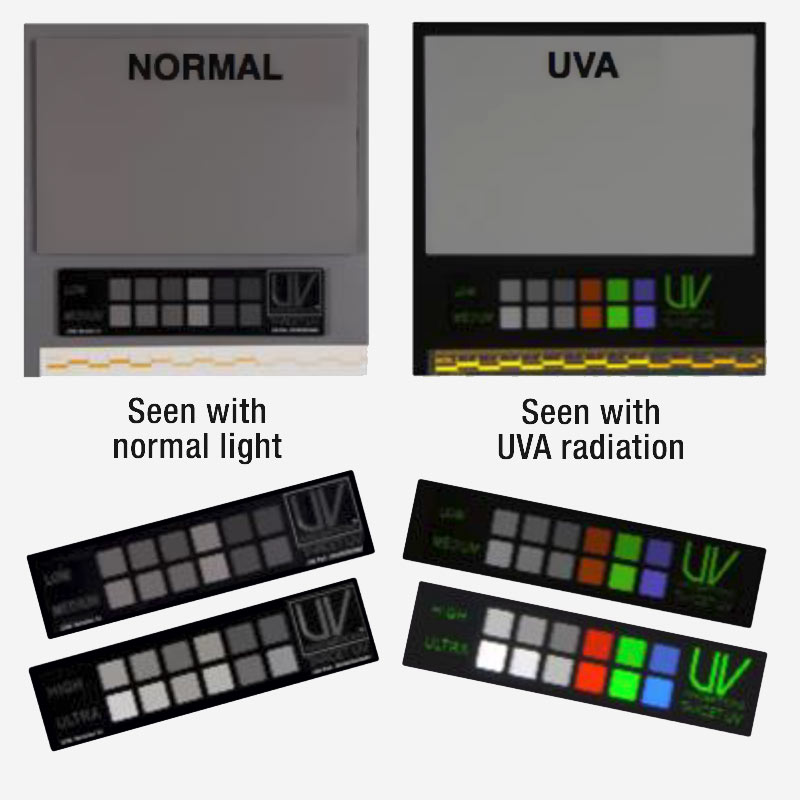 Target-UV and UV-Gray Card